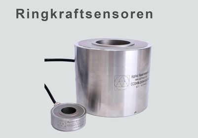 Ringkraftsensoren messen axiale Stützkraft und Spannkraft